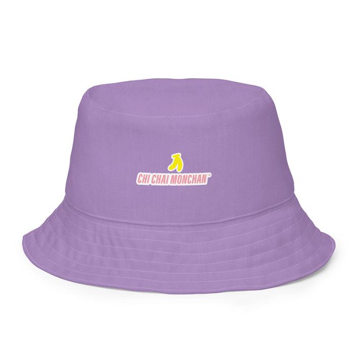 Hello Kitty Chi Chai Monchan Banana Boat Reversible Bucket Hat Violet | RO_HK31721