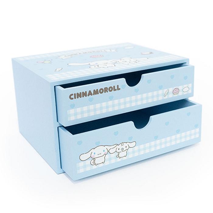 Hello Kitty Cinnamoroll 2-Drawer Storage Chest Albastri | RO_HK91474