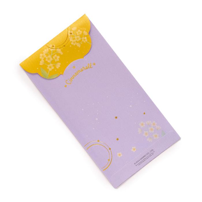 Hello Kitty Cinnamoroll 6-pc Laser-Cut Enclosure Envelopes Violet | RO_HK46347