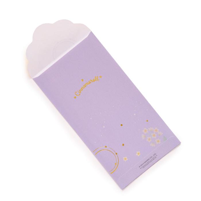 Hello Kitty Cinnamoroll 6-pc Laser-Cut Enclosure Envelopes Violet | RO_HK46347