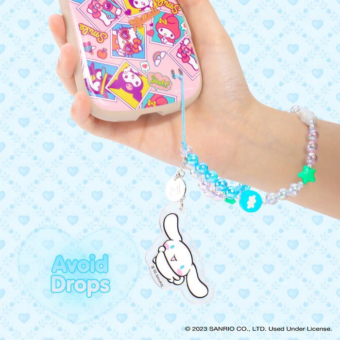 Hello Kitty Cinnamoroll Beaded Charm Mobile Phone Wrist Strap Albastri | RO_HK98525