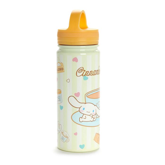 Hello Kitty Cinnamoroll Café Stainless Steel Water Bottle Bej | RO_HK60275