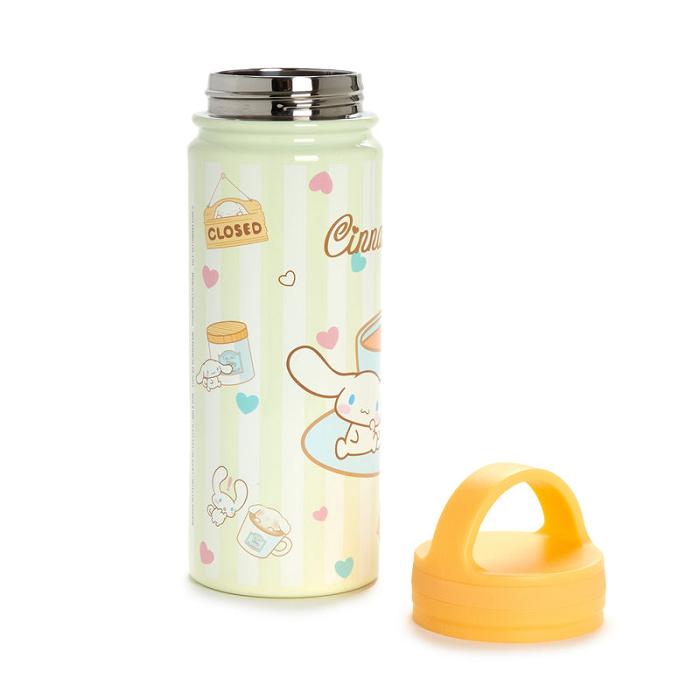 Hello Kitty Cinnamoroll Café Stainless Steel Water Bottle Bej | RO_HK60275