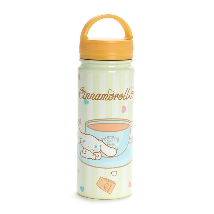 Hello Kitty Cinnamoroll Café Stainless Steel Water Bottle Bej | RO_HK60275