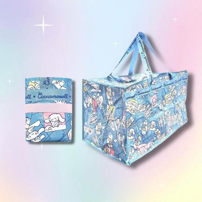 Hello Kitty Cinnamoroll Foldable Storage Bag Albastri | RO_HK39320