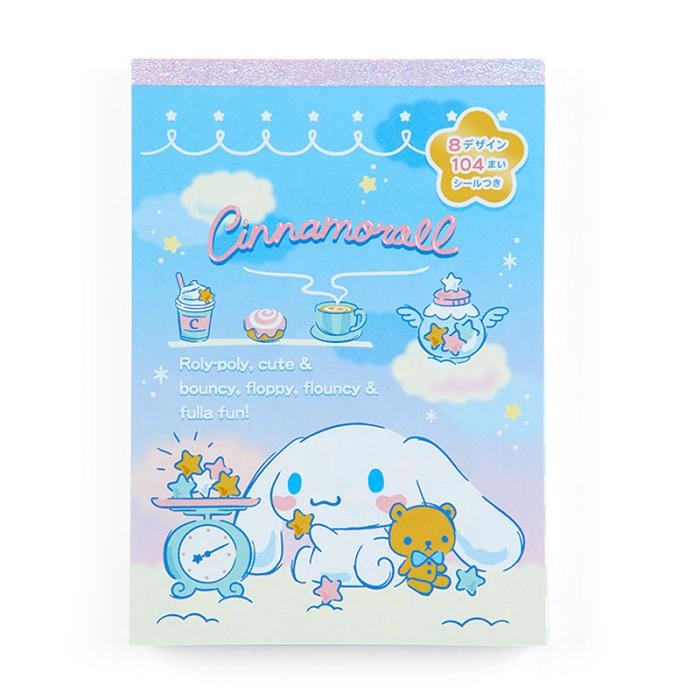 Hello Kitty Cinnamoroll Memo Pad & Sticker Set Albastri | RO_HK18380