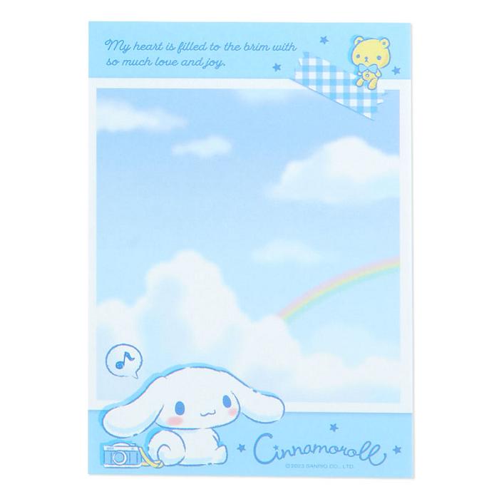 Hello Kitty Cinnamoroll Memo Pad & Sticker Set Albastri | RO_HK18380