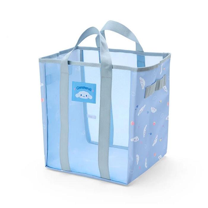 Hello Kitty Cinnamoroll Mesh Storage Tote (Medium) Albastri | RO_HK60319