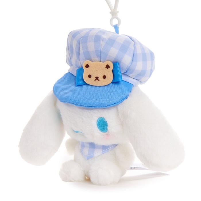 Hello Kitty Cinnamoroll Plush Mascot Clip (Gingham Cap Series) Albi Albastri | RO_HK46346