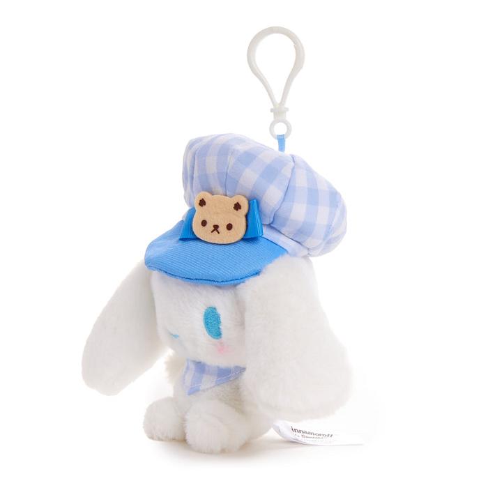 Hello Kitty Cinnamoroll Plush Mascot Clip (Gingham Cap Series) Albi Albastri | RO_HK46346