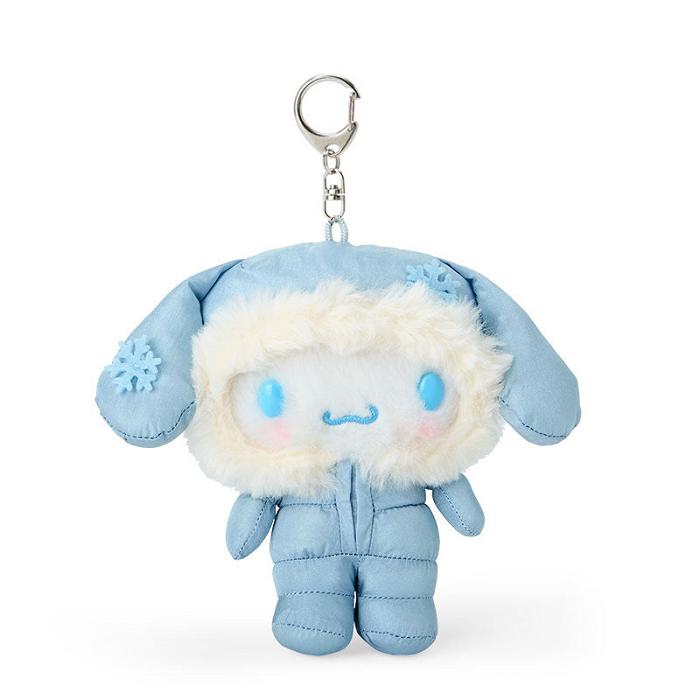 Hello Kitty Cinnamoroll Plush Mascot Keychain (Winter Snowsuit Series) Albastri | RO_HK78402