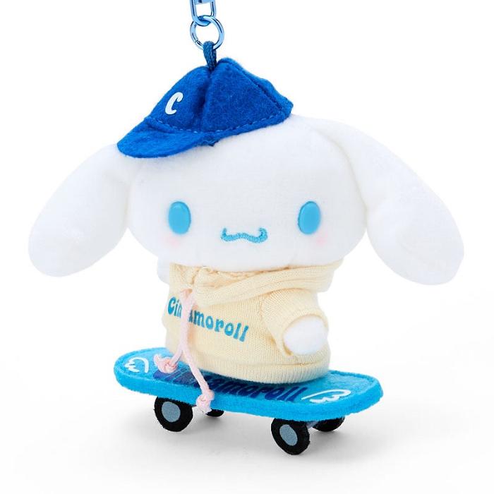 Hello Kitty Cinnamoroll Plush Mascot Keychain (Sk8r Squad Series) Albastri Albi | RO_HK31312