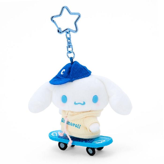 Hello Kitty Cinnamoroll Plush Mascot Keychain (Sk8r Squad Series) Albastri Albi | RO_HK31312