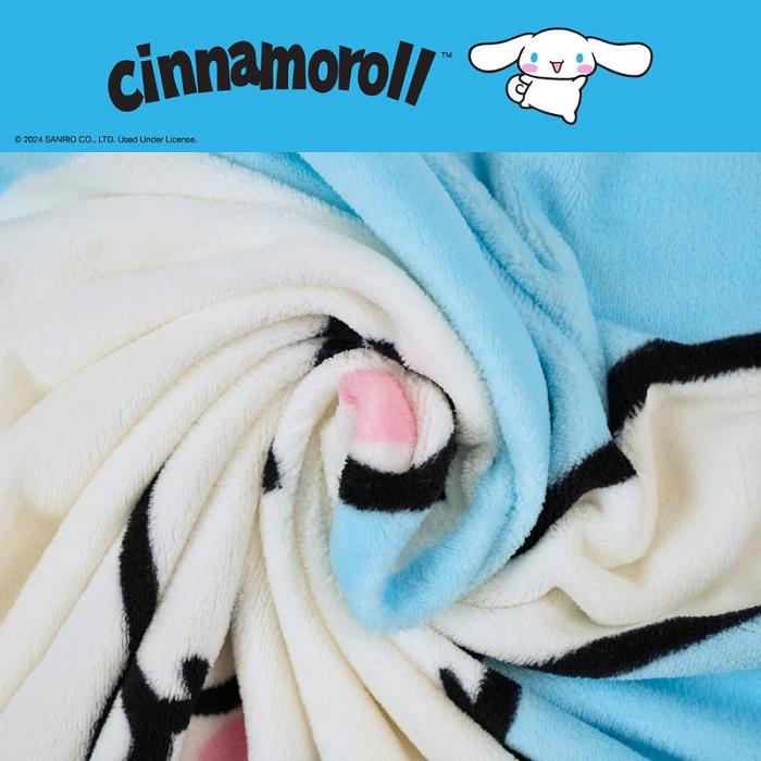 Hello Kitty Cinnamoroll Wish Upon A Star Throw Blanket Albastri | RO_HK93901