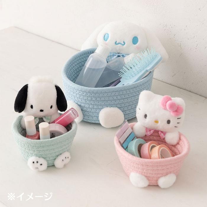 Hello Kitty Cinnamoroll Woven Rope Storage Basket (Multi) Albastri | RO_HK81577