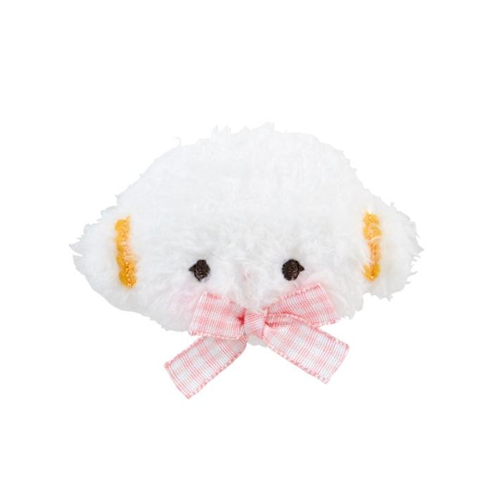 Hello Kitty Cogimyun Plush Hair Clip (Gingham Bow) Albi | RO_HK94131