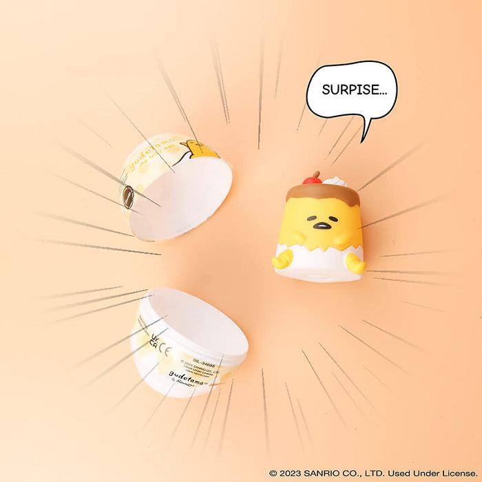 Hello Kitty Gudetama Capsule Squishies (Series 1) Galbeni | RO_HK69945