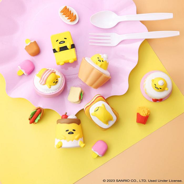 Hello Kitty Gudetama Capsule Squishies (Series 1) Galbeni | RO_HK69945