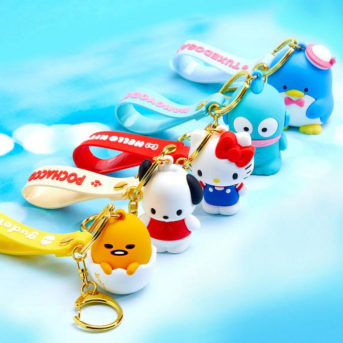 Hello Kitty Gudetama Signature Keychain Galbeni | RO_HK28552