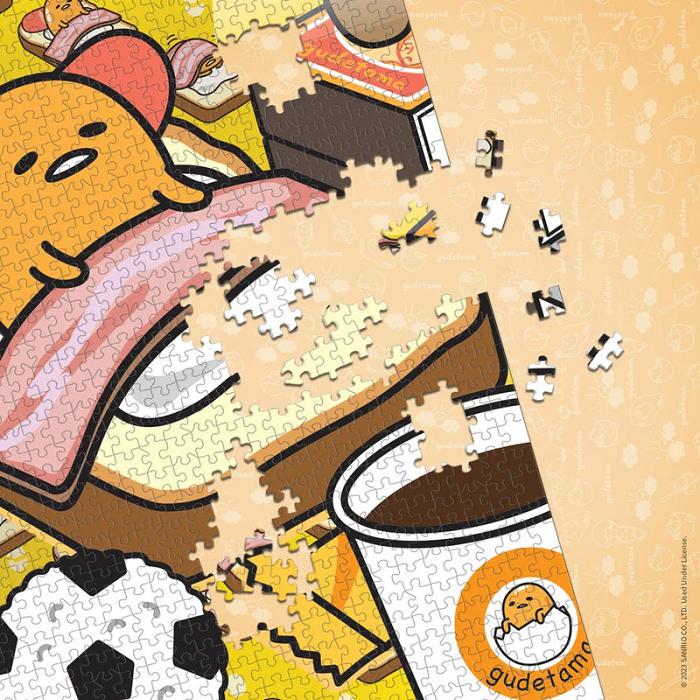 Hello Kitty Gudetama Work From Bed 1000-pc Puzzle Galbeni | RO_HK64702