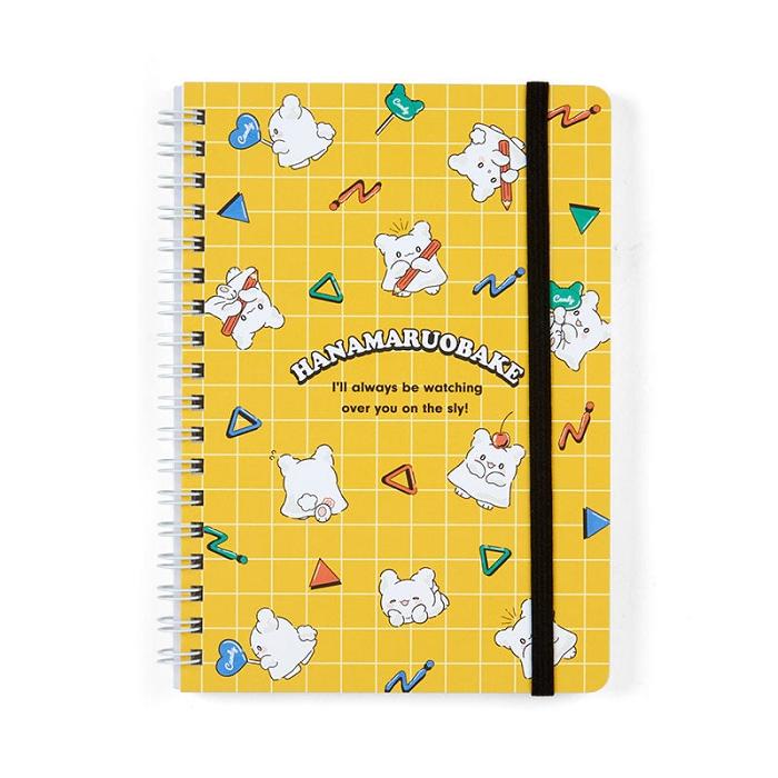 Hello Kitty Hanamaruobake Lined Notebook (Elastic Closure) Galbeni | RO_HK49939