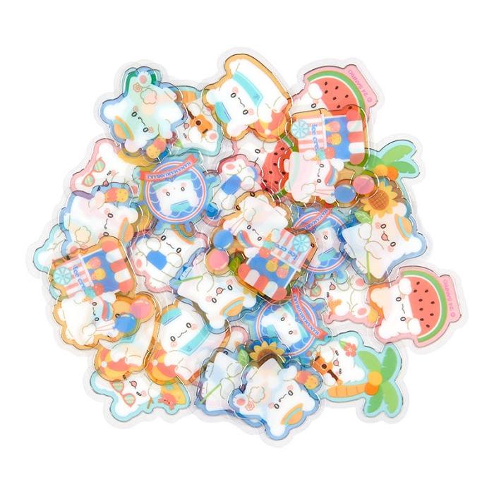 Hello Kitty Hanamaruobake Summer 30-Pc Popsicle Mini Sticker Pack Galbeni | RO_HK10790