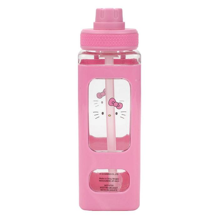 Hello Kitty Hello Kitty 24oz Square Travel Water Bottle Roz | RO_HK17037