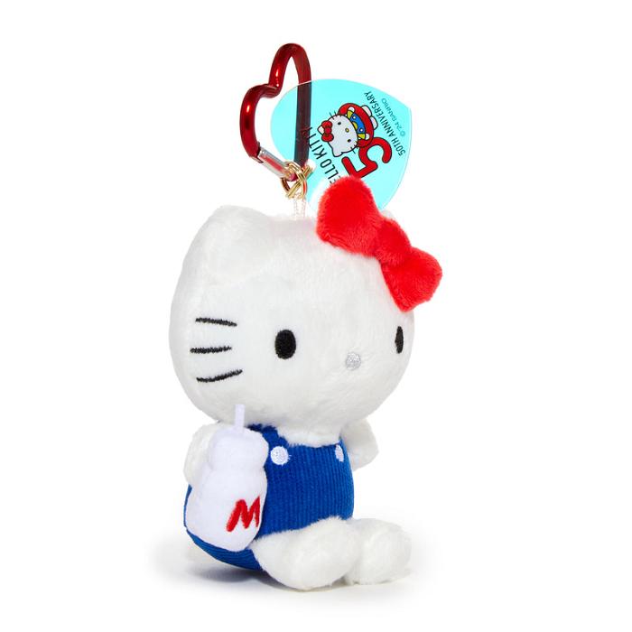 Hello Kitty Hello Kitty 50th Anniversary Plush Mascot (1974) Rosii Albastri | RO_HK86200