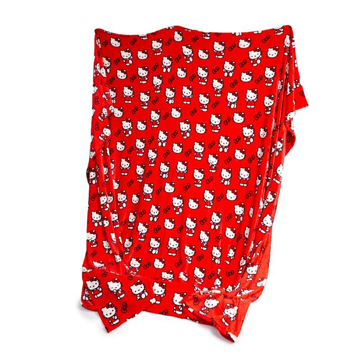 Hello Kitty Hello Kitty Always Red Cozy Throw Blanket Rosii | RO_HK72247