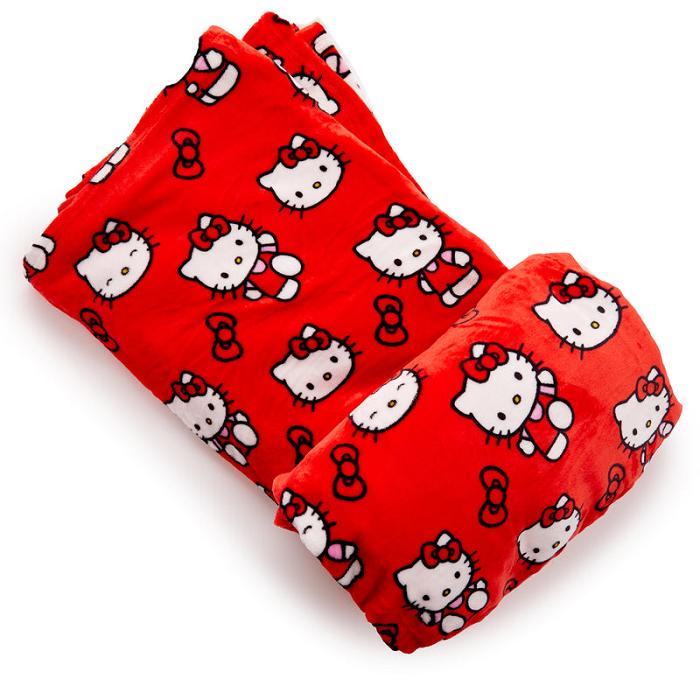 Hello Kitty Hello Kitty Always Red Cozy Throw Blanket Rosii | RO_HK72247