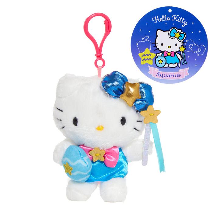 Hello Kitty Hello Kitty Aquarius Mascot Clip (Zodiac Series) Albastri Albi | RO_HK64323