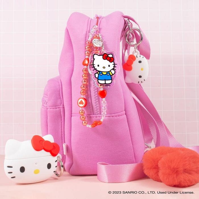 Hello Kitty Hello Kitty Beaded Charm Mobile Phone Wrist Strap Roz | RO_HK73603