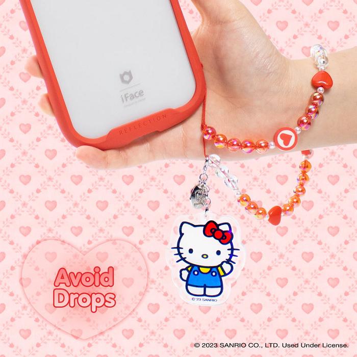 Hello Kitty Hello Kitty Beaded Charm Mobile Phone Wrist Strap Roz | RO_HK73603