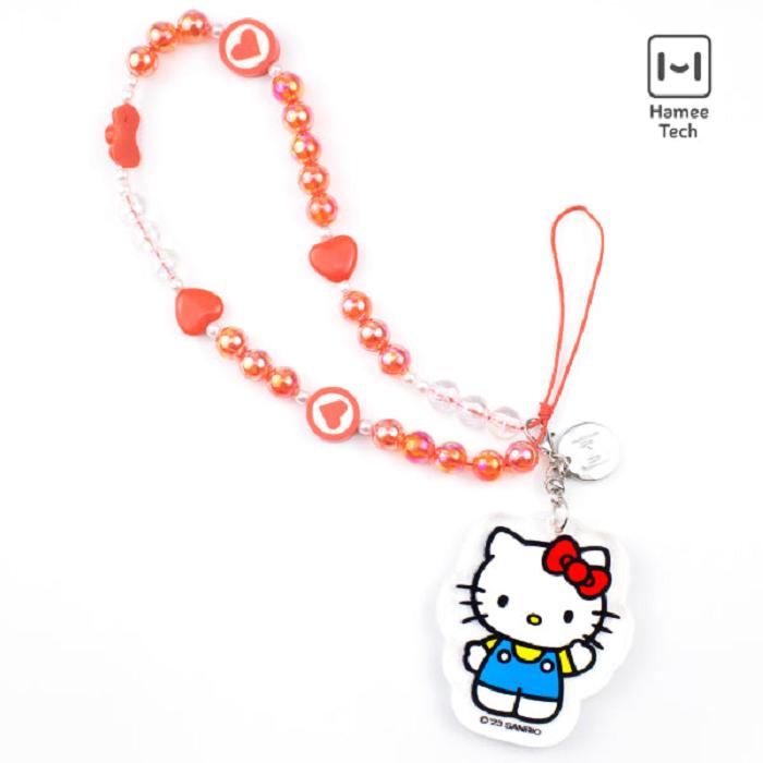 Hello Kitty Hello Kitty Beaded Charm Mobile Phone Wrist Strap Roz | RO_HK73603