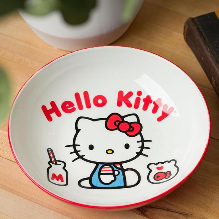 Hello Kitty Hello Kitty Ceramic Dinner Bowl (Classic Milk Bottle) Rosii | RO_HK76145