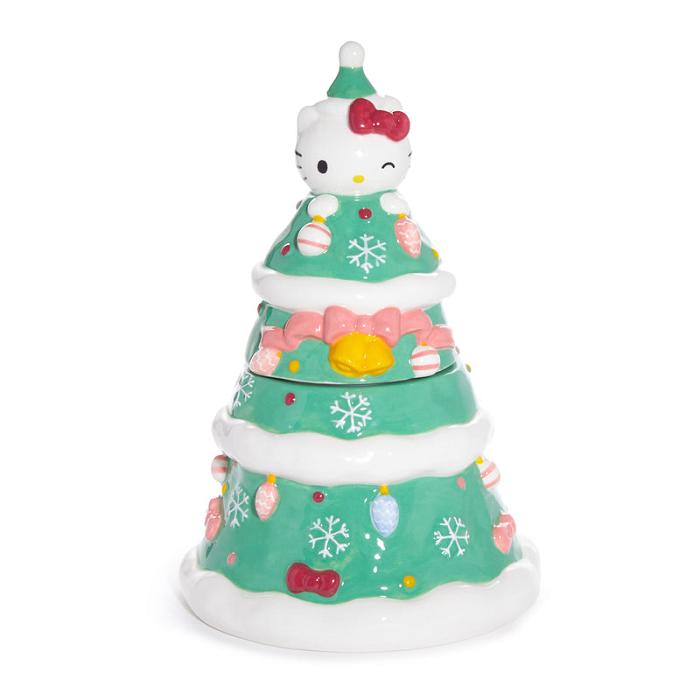 Hello Kitty Hello Kitty Ceramic Holiday Tree Cookie Jar Verzi | RO_HK57765