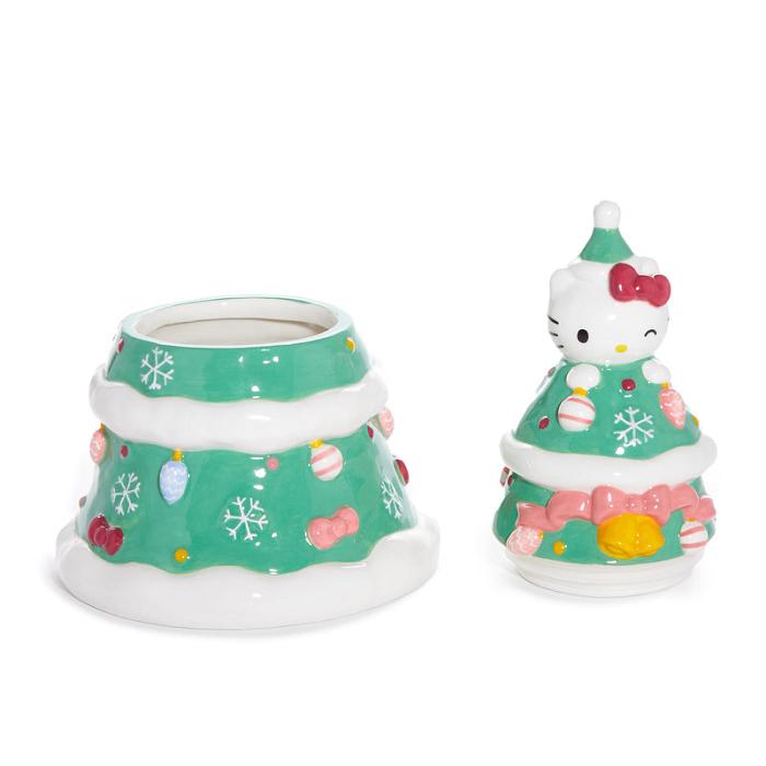 Hello Kitty Hello Kitty Ceramic Holiday Tree Cookie Jar Verzi | RO_HK51789