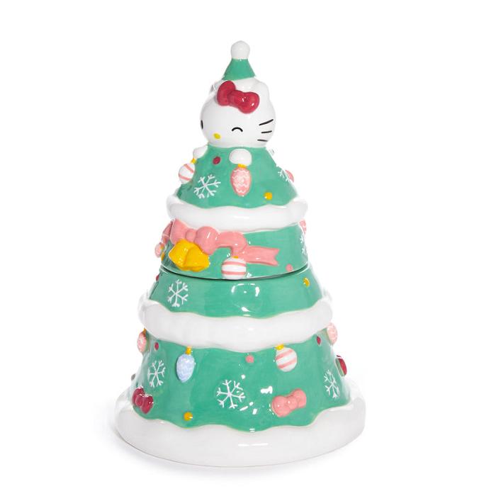 Hello Kitty Hello Kitty Ceramic Holiday Tree Cookie Jar Verzi | RO_HK51789