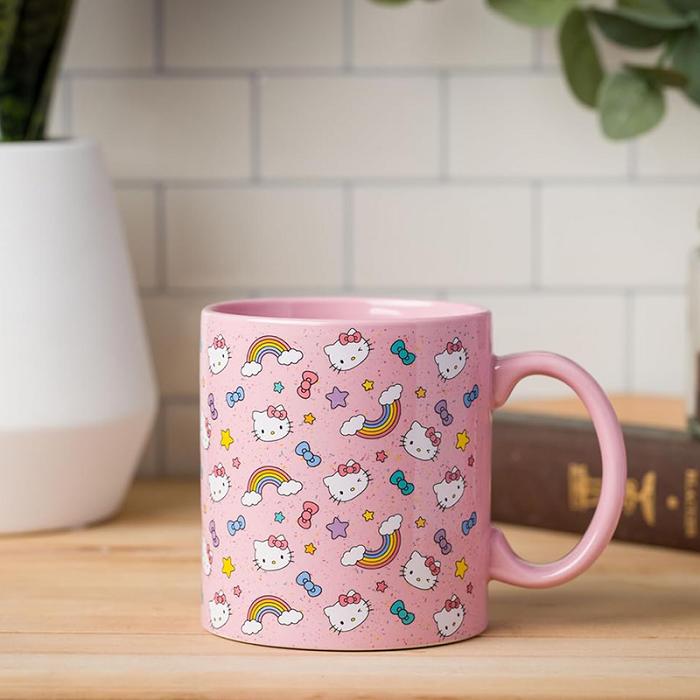 Hello Kitty Hello Kitty Ceramic Mug (Stars, Bows, & Rainbows) Roz | RO_HK48748