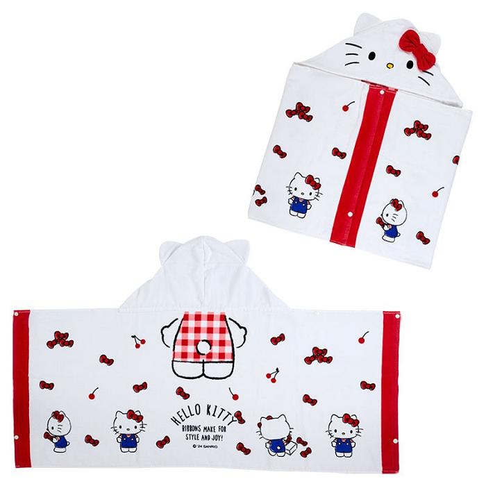 Hello Kitty Hello Kitty Cherry Kids Hooded Towel Albi Rosii | RO_HK27403