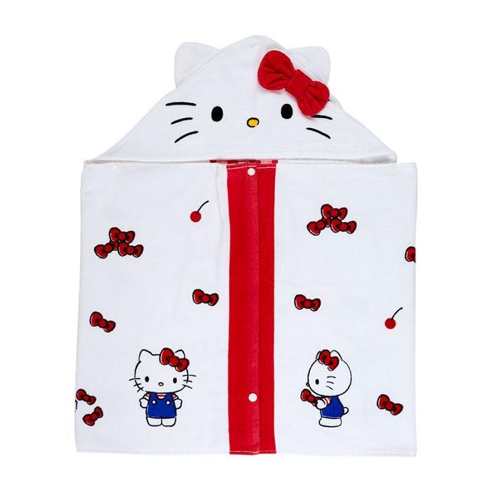 Hello Kitty Hello Kitty Cherry Kids Hooded Towel Albi Rosii | RO_HK27403