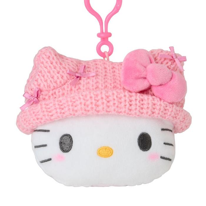 Hello Kitty Hello Kitty Cozy Cap Mascot Clip Pouch Roz Albi | RO_HK60416