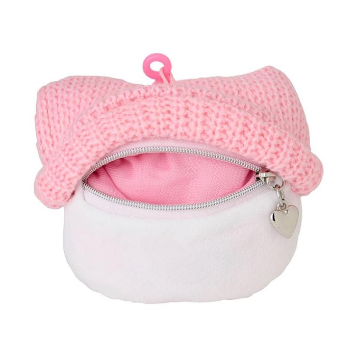 Hello Kitty Hello Kitty Cozy Cap Mascot Clip Pouch Roz Albi | RO_HK60416