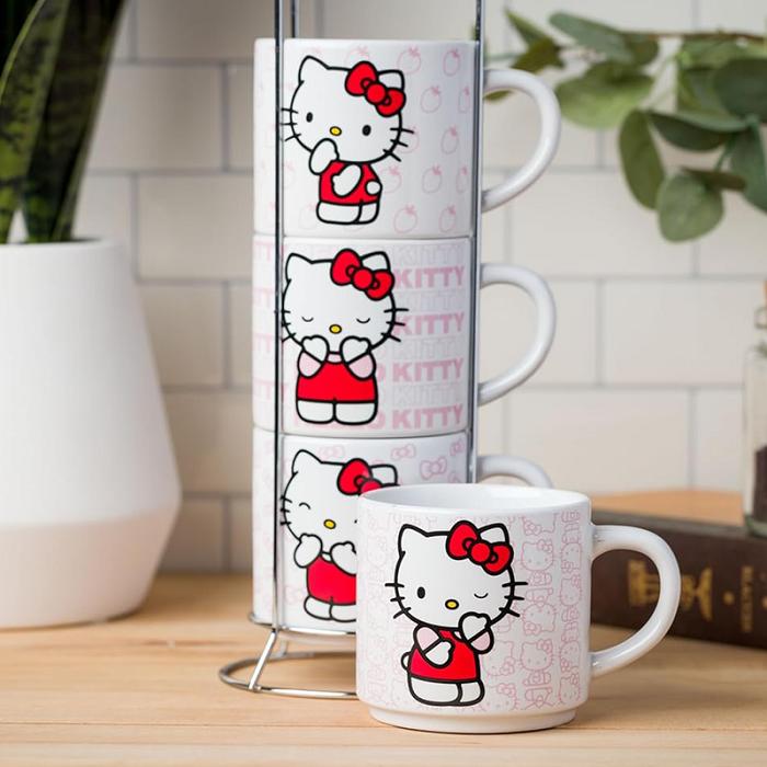 Hello Kitty Hello Kitty Expressions 5-Piece Ceramic Mug Stack Roz | RO_HK86525