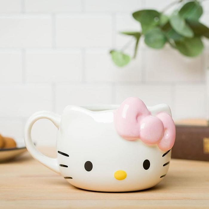 Hello Kitty Hello Kitty Face Sculpted Mug (Pink) Albi | RO_HK13027