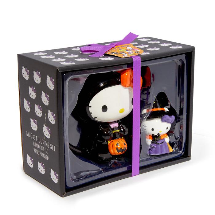 Hello Kitty Hello Kitty Halloween Costume Ceramic Mug and Figurine Gift Set Negrii | RO_HK70774