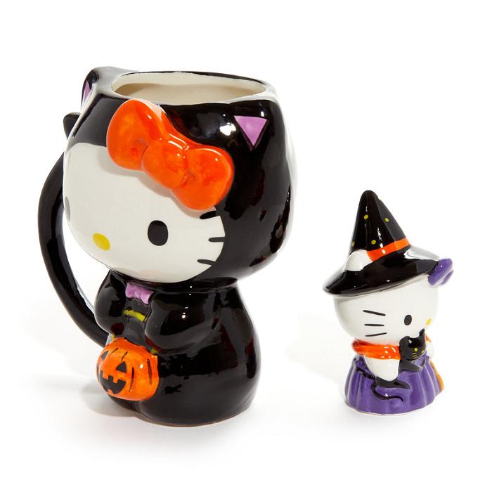 Hello Kitty Hello Kitty Halloween Costume Ceramic Mug and Figurine Gift Set Negrii | RO_HK70774