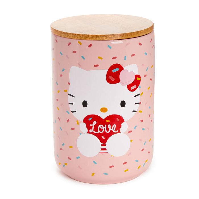 Hello Kitty Hello Kitty Holding Heart Ceramic Cookie Jar Roz | RO_HK31436