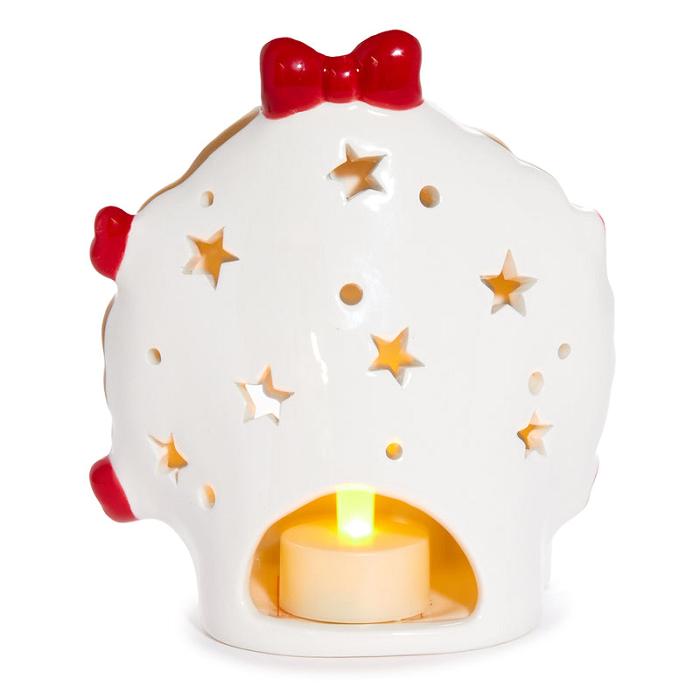 Hello Kitty Hello Kitty Holiday Wreath Ceramic Tealight Holder Rosii Verzi | RO_HK72477