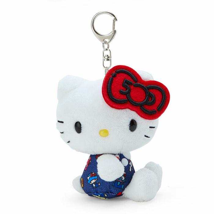 Hello Kitty Hello Kitty Mascot Keychain Plush (Hello, Everyone! Series) Albi Albastri | RO_HK11182